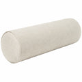 Cuscino cilindrico 20 x 50 cm in tessuto beige - supporto decorativo